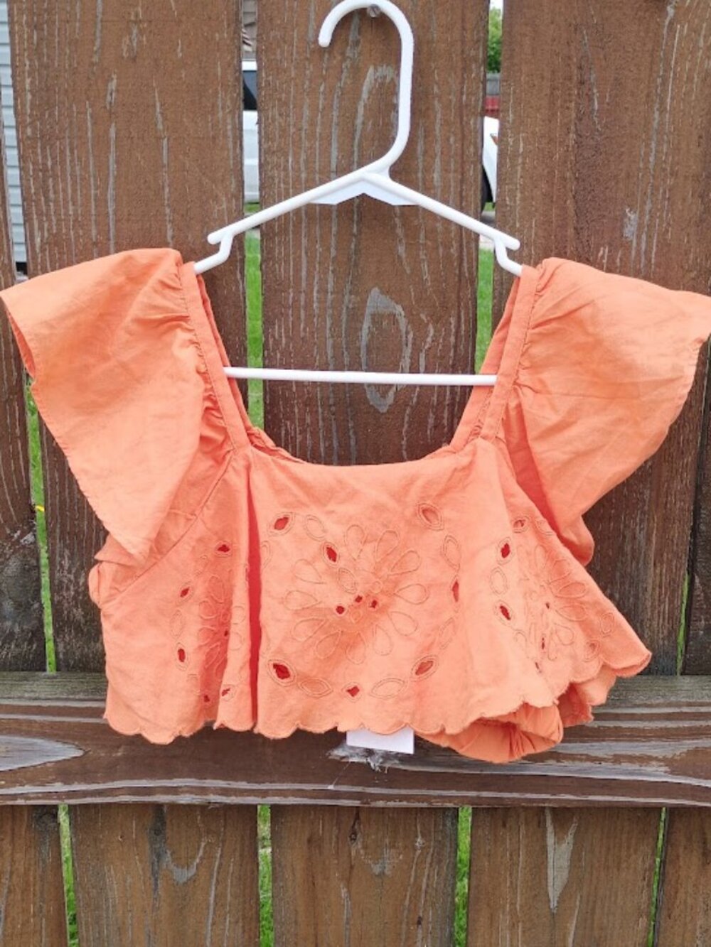 Zara Linen Crop Top Sz. 13/14 NWT